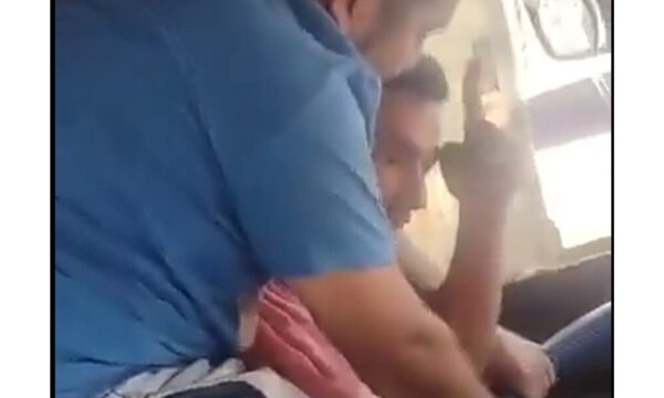 (VIDEO)¡Choferes de colectivo se agarraron tras una carrera!