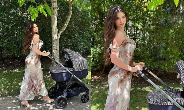 Nadia Ferreira pasea a su bebé en carrito de más de Gs. 46 millones - OviedoPress