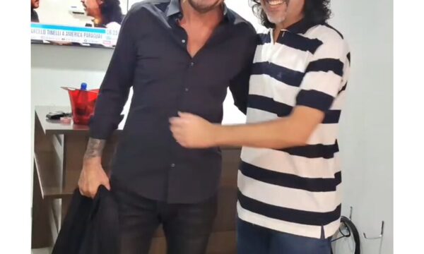 Michelín cumplió su gran sueño al conocer a Tinelli