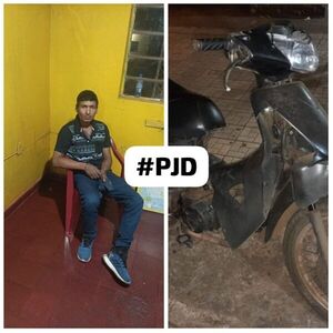 Individuo recién salido de la cárcel cayó con motocicleta hurtada