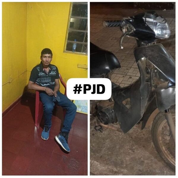 Individuo recién salido de la cárcel cayó con motocicleta hurtada