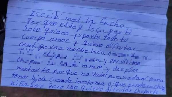 Extrañas cartas de contenido sexual y con amenaza de muerte dirigidas a docente