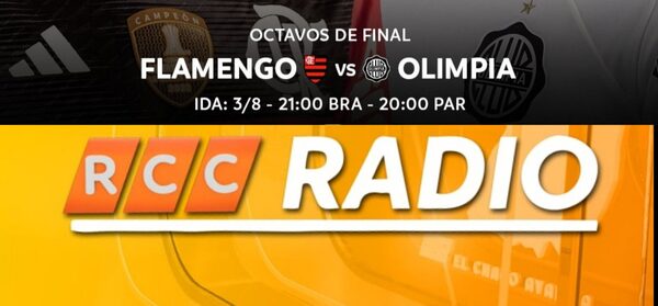 RCC Radio acompaña a Olimpia en los octavos de la Libertadores