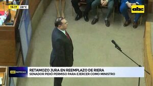 Video: Retamozo jura en lugar de Riera  - ABC Noticias - ABC Color