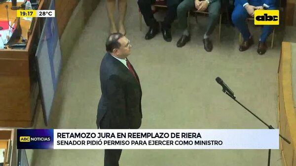 Video: Retamozo jura en lugar de Riera - ABC Noticias - ABC Color