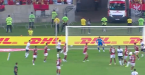 Versus / Olimpia tuvo la jugada más clara en el primer tiempo ante Flamengo