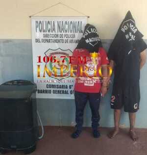 Jóvenes son detenidos en seguimiento a hurto domiciliario en General Genes - Radio Imperio 106.7 FM