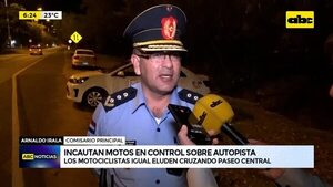 Video: Incautan motos en control sobre Autopista - ABC Noticias - ABC Color