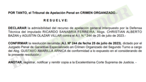 Otro presunto colaborador de Pavão intenta sin éxito salir de prisión