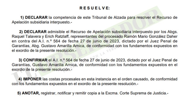 Avanza otro proceso contra RGD y abogada con admisión de imputaciones
