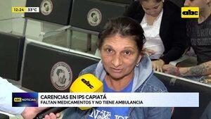 Carencias en IPS Capiatá: faltan medicamentos y no tienen ambulancia - ABC Noticias - ABC Color