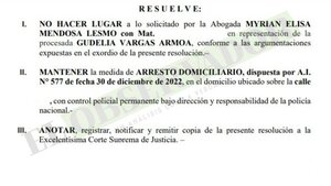 Niegan posibilidad de mudanza de Gudelia Vargas a Pedro Juan Caballero