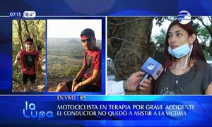 Buscan a conductor que atropelló a un motociclista y se dio a la fuga | Telefuturo