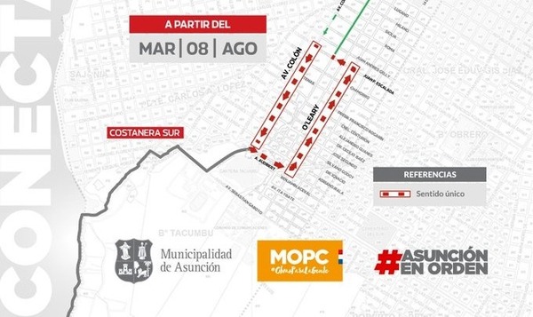 Diario HOY | Cambian el sentido de circulación de dos calles en zona Costanera