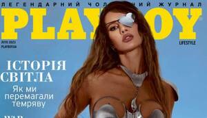Modelo que fue baleada en la cara en Ucrania, posó para Playboy