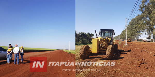 SE INICIARON LOS TRABAJOS DE PAVIMENTACIÓN DEL TRAMO CRUCE KIMEX - KRESSBURGO - Itapúa Noticias