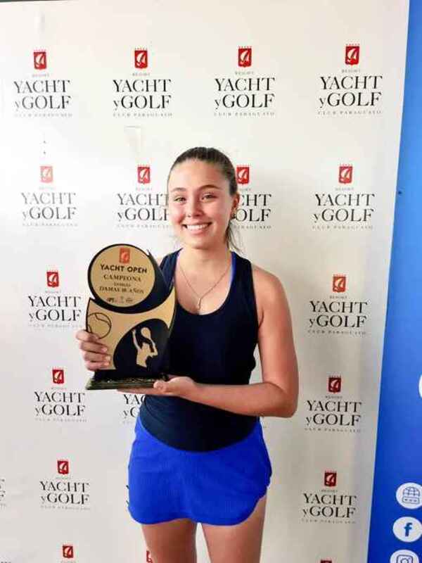 Fiore Rojas gana la Copa Yacht en dobles U18 y Cayo Narvaez disputa final U16