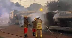La Nación / Un fallecido causa explosión de camión cisterna en Villa Elisa