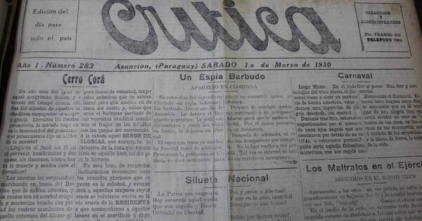 La Nación / Un espía barbudo en días de carnaval, intolerancia religiosa antes de la guerra y más