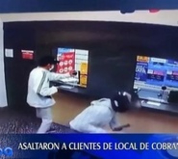 Violento asalto a clientes de local de cobranzas - Paraguay.com