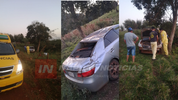 HOMBRE RESULTÓ HERIDO TRAS PERDER EL CONTROL DE SU VEHÍCULO - Itapúa Noticias