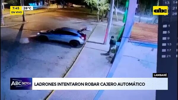 Video: Ladrones intentaron robar un cajero automático en Lambaré - ABC Noticias - ABC Color