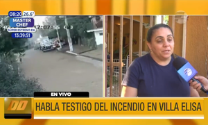 Testigo cuenta cómo ocurrió el incendio en Villa Elisa | Telefuturo