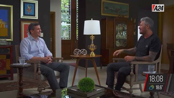 [VIDEO] Marcelo Tinelli entrevistó a Santiago Peña