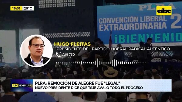 Video: Hugo Fleitas defiende legalidad de separación de Efraín Alegre - ABC Noticias - ABC Color