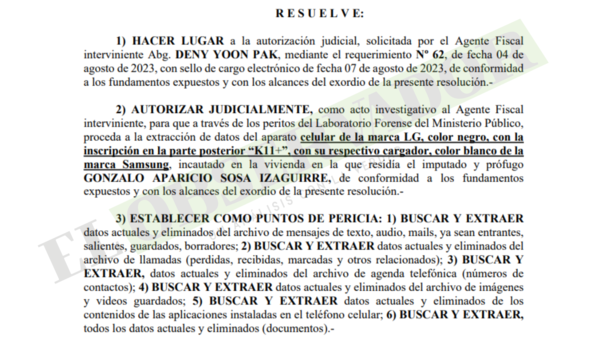 Buscarán datos, conexiones y archivos del teléfono de sospechoso del tráfico de cocaína a Alemania