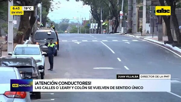 Video: Avda. Colón pasa a ser sentido único - ABC Noticias - ABC Color