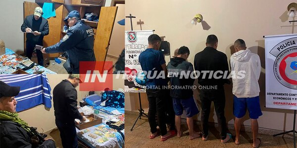 PRESUNTOS INTEGRANTES DE UNA BANDA DELINCUENCIAL COLOMBIANA FUERON DETENIDOS EN ENCARNACIÓN - Itapúa Noticias
