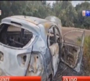 Hallan vehículo robado completamente incinerado - Paraguay.com