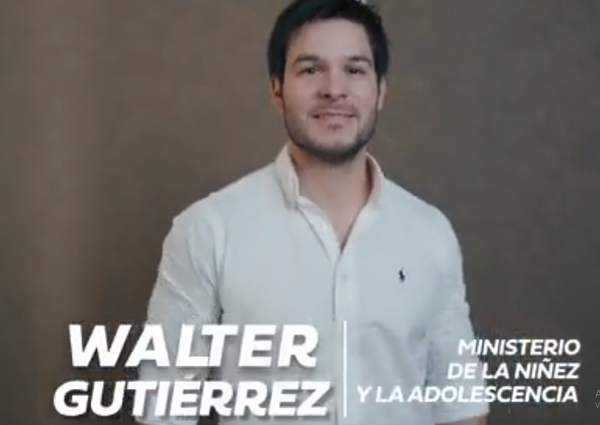 Walter Gutiérrez es elegido como ministro de la Niñez y Adolescencia