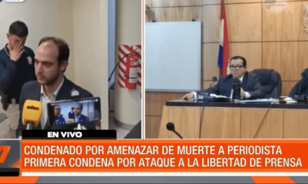 Condenado por amenazar de muerte a un periodista | Telefuturo