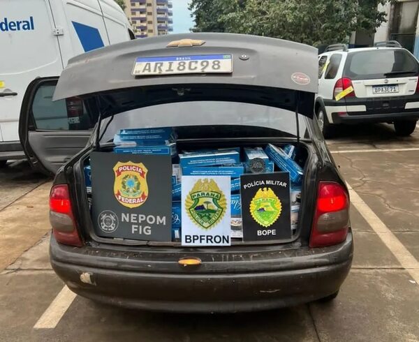 Incautan 1.000 paquetes de cigarrillos paraguayos de contrabando en Brasil - ABC en el Este - ABC Color