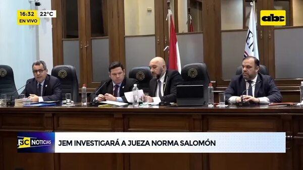 Video: JEM investigará a jueza Norma Salomón - ABC Noticias - ABC Color