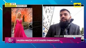 Video: Valeria Mazza lució diseño paraguayo en España - Ensiestados - ABC Color
