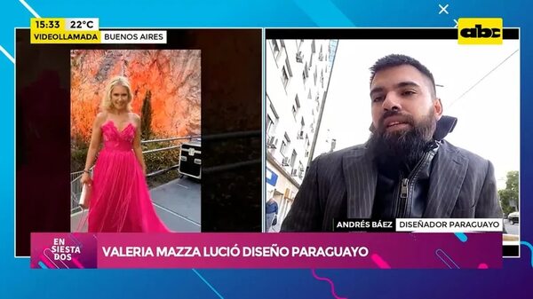 Video: Valeria Mazza lució diseño paraguayo en España - Ensiestados - ABC Color