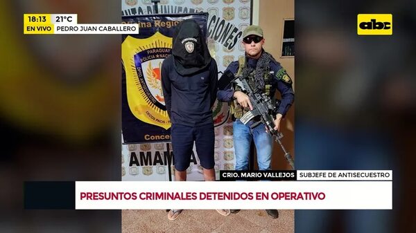 Video: Detienen a sospechosos de casos de secuestro en PJC - Crimen y castigo - ABC Color