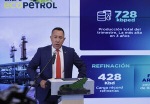 El beneficio neto de la estatal colombiana Ecopetrol baja un 42,8 % en el primer semestre de 2023 - MarketData