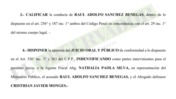 Fiscalía pide juicio para “Raulito” Sánchez, presunto planillero de la EBY quien solo habría asistió a trabajar 11 días en todo un año
