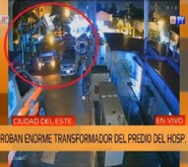 Ladrones con grúa robaron el transformador de un hospital - Paraguay.com