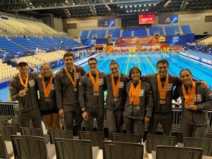 Paraguay suma más oro en su mejor participación mundial en natación Master