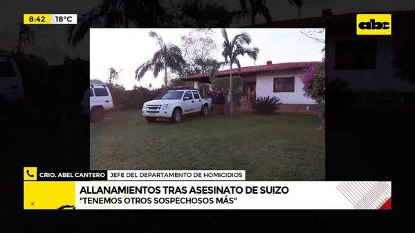 Video: Allanamientos tras asesinato de Suizo - ABC Noticias - ABC Color