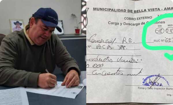 Comerciantes y transportistas denuncian a intendente de Bella Vista por cobro irregular de tasa