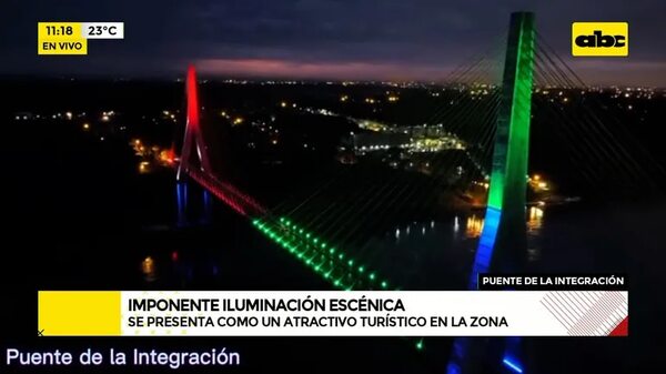Puente de la Integración: En últimas pruebas de iluminación escénica - ABC Noticias - ABC Color