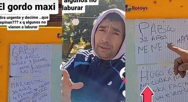 [VIDEO] Albañil cañeo a sus ayudantes que no fueron a trabajar: "Soy anti vagos" he'i