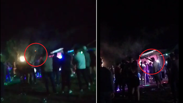 Fueron llegando a un cumpleaños y dispararon al aire chorrocientas veces