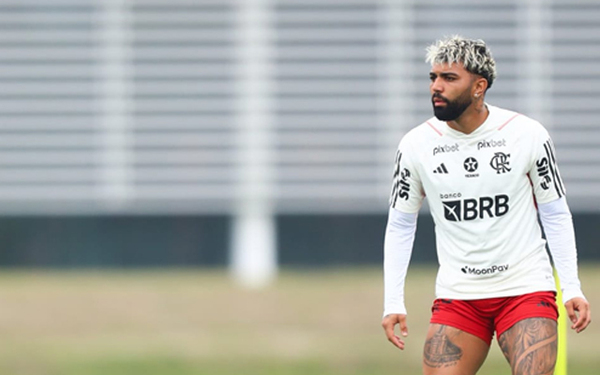 Gabigol dejó dolorido el entrenamiento previo al juego con Olimpia | 1000 Noticias